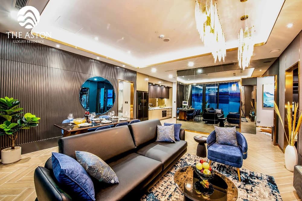 Thiết kế căn hộ Welltone Luxury Residence ấn tượng với những gam màu hiện đại, nội thất bố trí hài hòa.