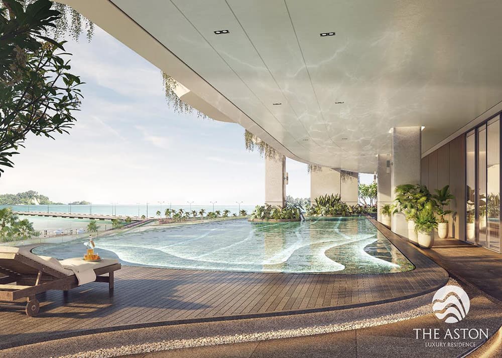 Welltone Luxury Residence là dự án hiếm hoi tại Nha Trang sở hữu 3 hồ bơi vô cực. Ảnh phối cảnh dự án